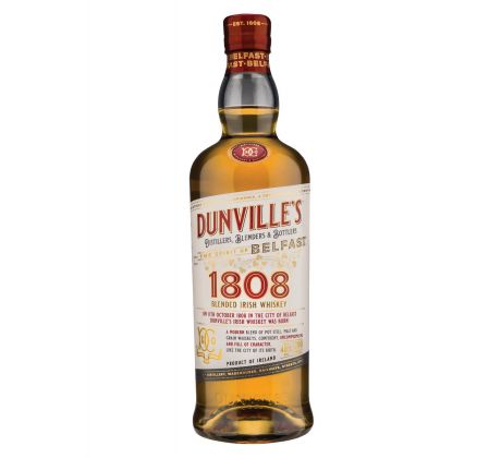 Dunvilles 1808 Blended Irish Whisky 0,7l 40%