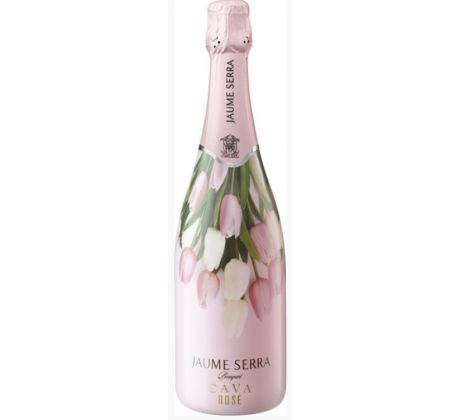 Cava JAUME SERRA ROSÉ BRUT kvet 0,75l