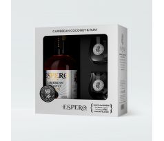 Espero Caribbean Coconut & rum + 2 poháriky 0,7l 40%
